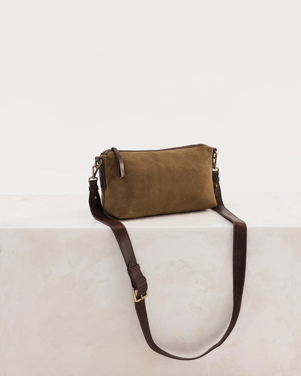 Suede Teddy Bag - Chestnut