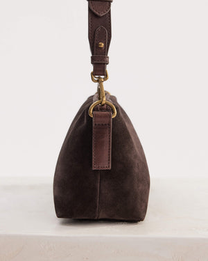Suede Teddy Bag - Chocolate