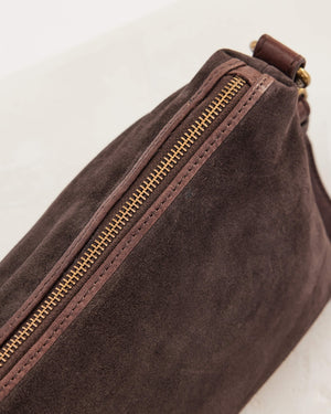 Suede Teddy Bag - Chocolate