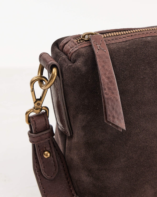 Suede Teddy Bag - Chocolate