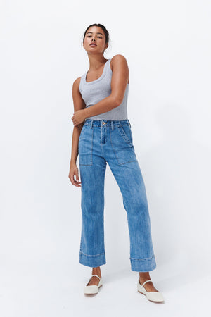 Celeste Pant - 70s Blue