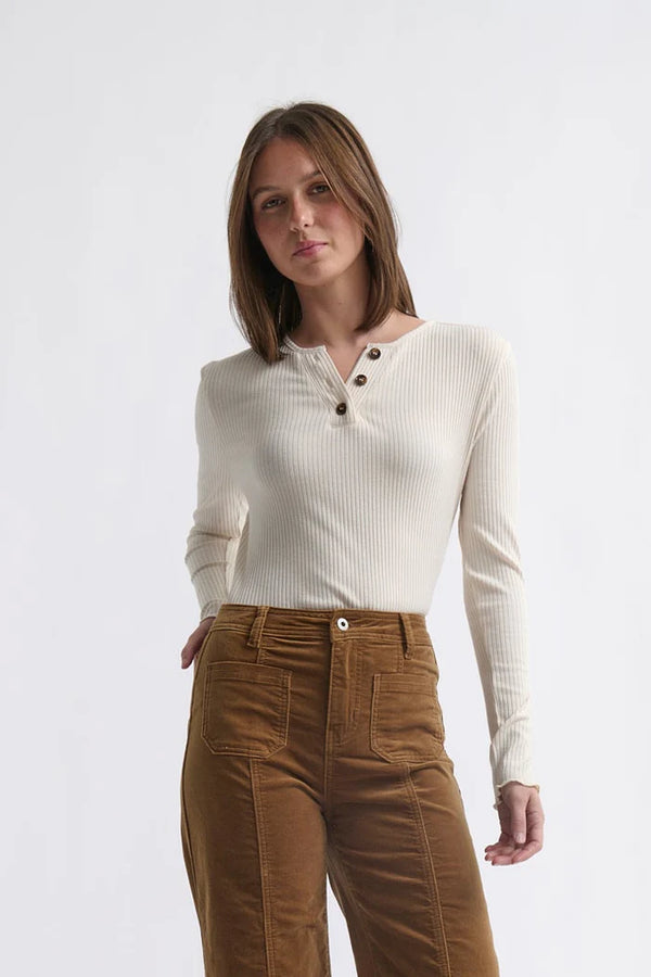 Heather Top  - Vanilla