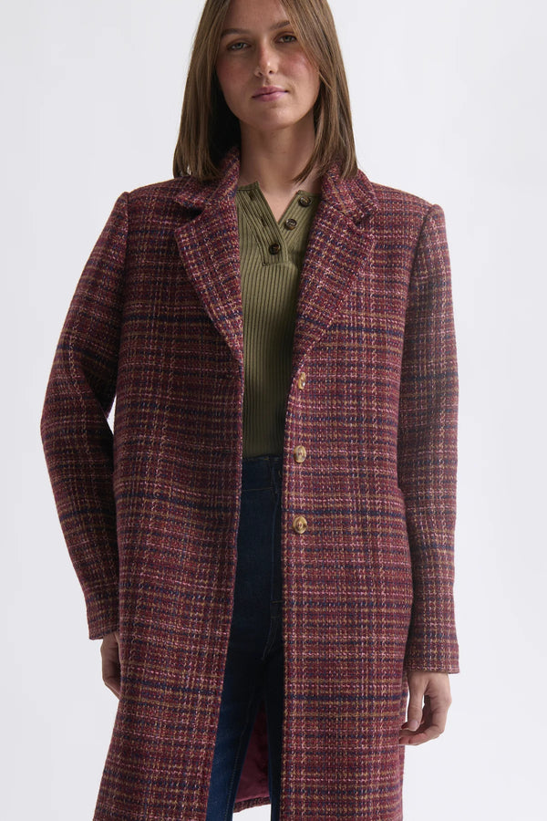 Kari Coat - Speckled Pink