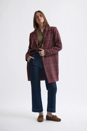 Kari Coat - Speckled Pink
