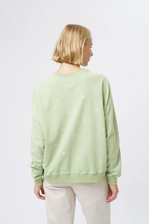 Patti Sweatshirt Daisy - Grape Green
