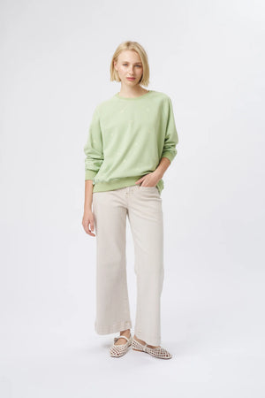 Patti Sweatshirt Daisy - Grape Green
