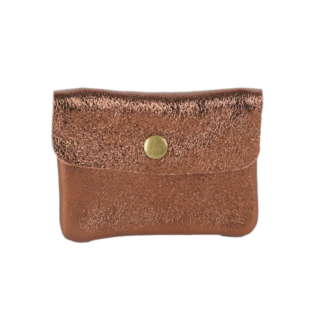 Coin Purse Metallic Bronze