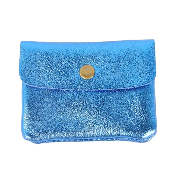 Coin Purse - Metallic Electric Blue