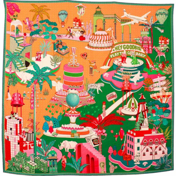 Silk Scarf 50x50