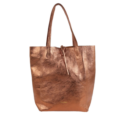 Large Tote Metallic Bronze