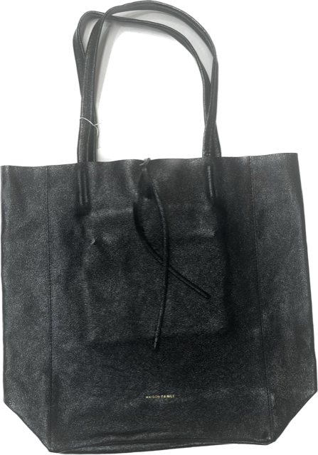 Large Tote Metallic Midnight