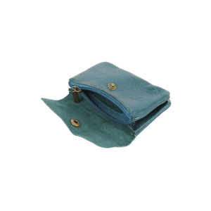 Coin Purse Metallic Emerald