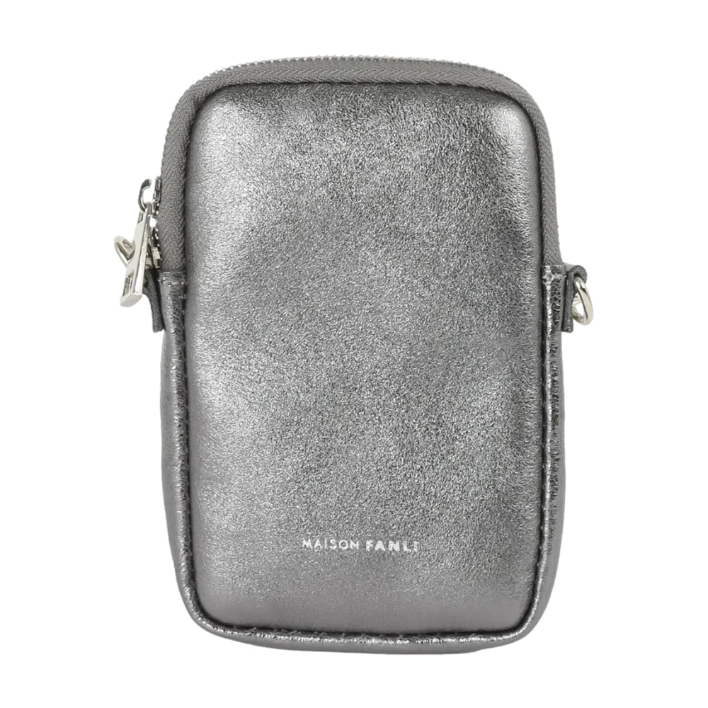 Phone Pouch Metallic Grey