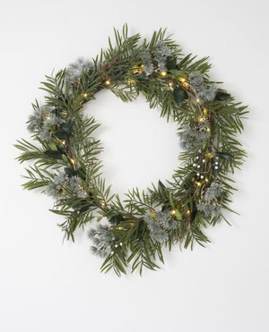 Native Wreath LED with Berries