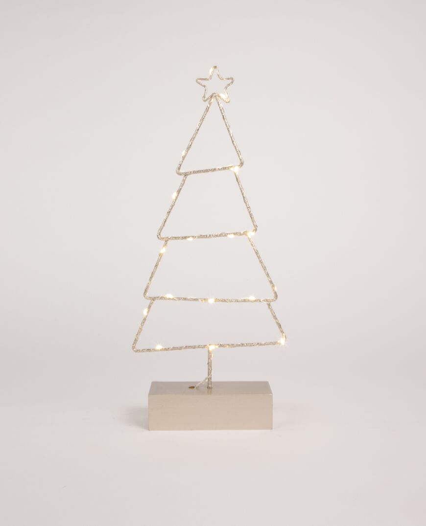 Poem LED Outline Tree Champagne