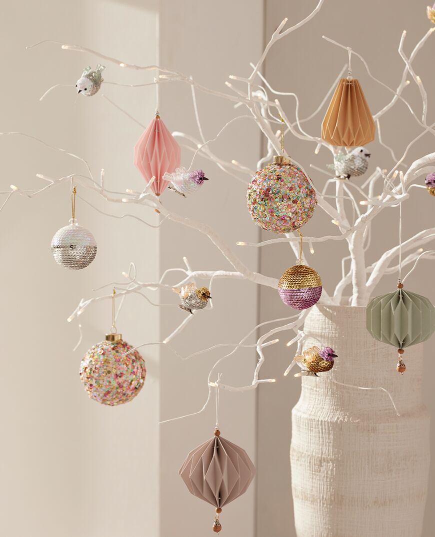 Wanderlust Hanging Baubles Sequins - Set of 4