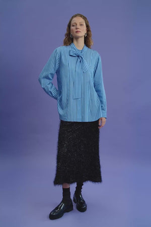 Heidi Shirt - Chambray Stripe