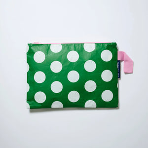 Large Zip Pouch - Polka Dot