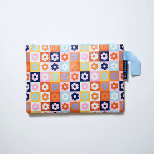 Large Zip Pouch - Square Garden