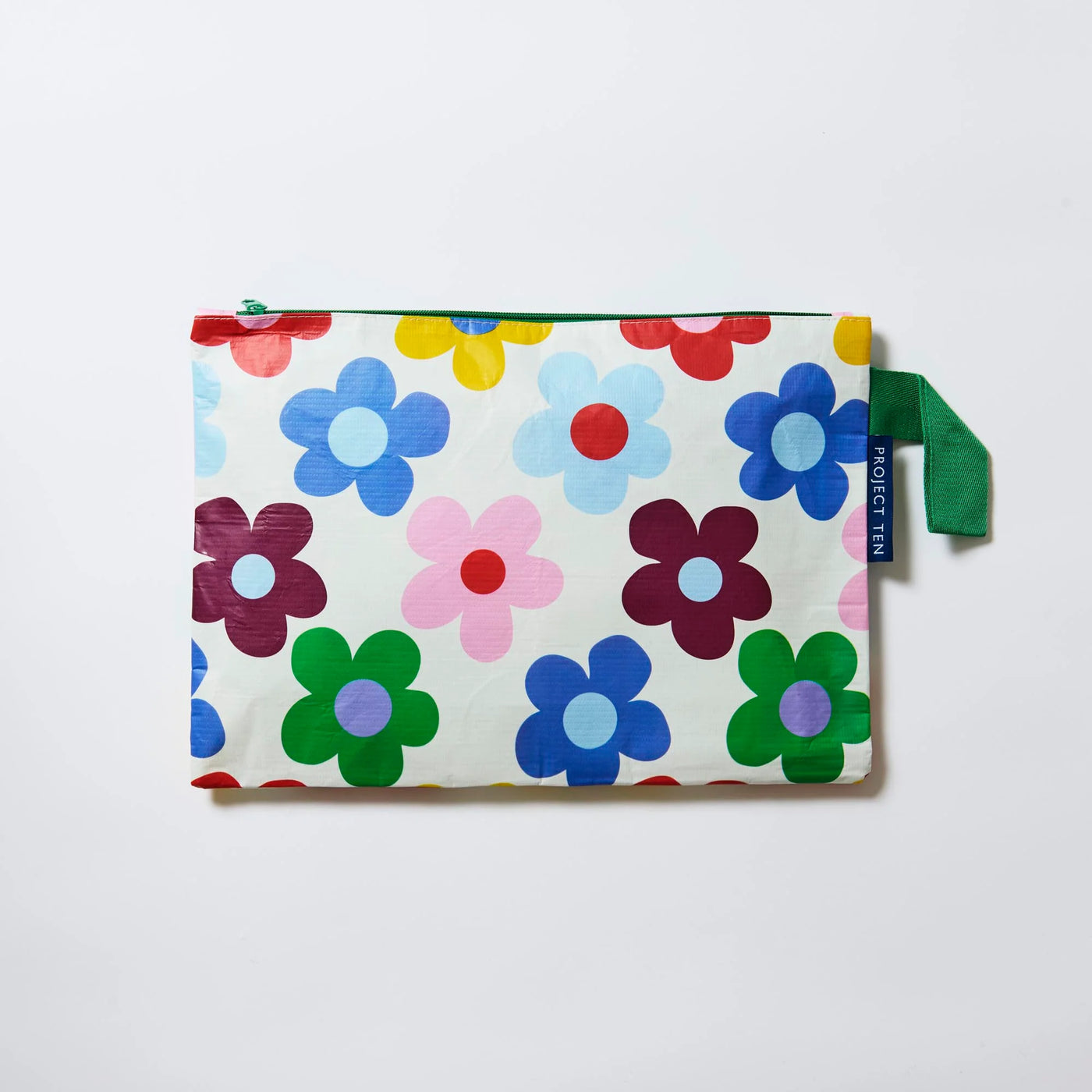 Large Zip Pouch - Sunny Floral