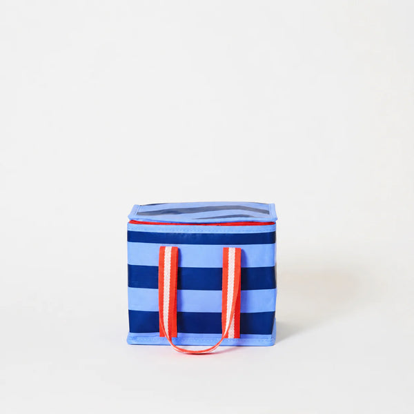 Mini Insulated Tote - Blue Stripe