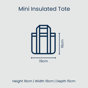Mini Insulated Tote - Sunny Floral