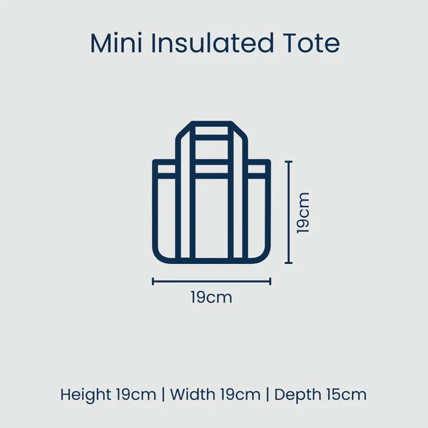 Mini Insulated Tote - Sunny Floral