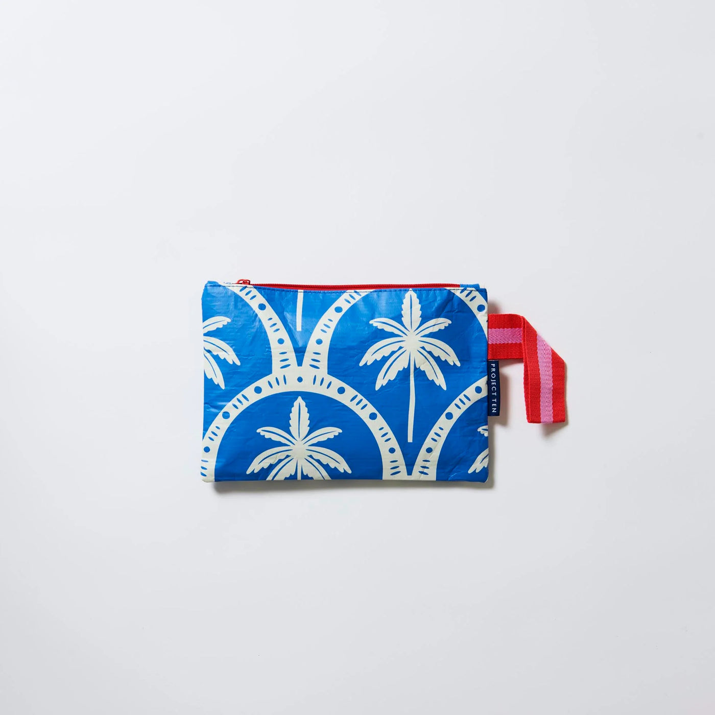 Mini Zip Pouch - Blue Palm