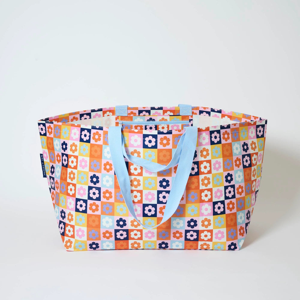Oversized Tote - Square Garden
