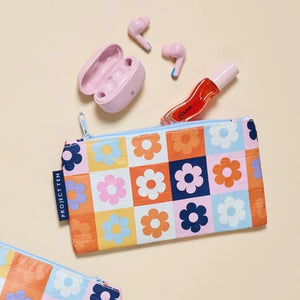 Tiny Zip Pouch - Square Garden