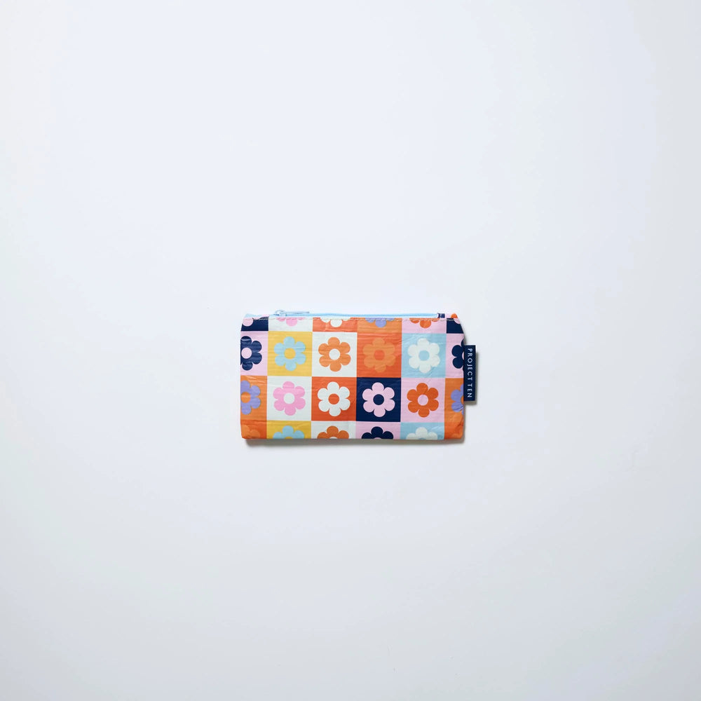 Tiny Zip Pouch - Square Garden