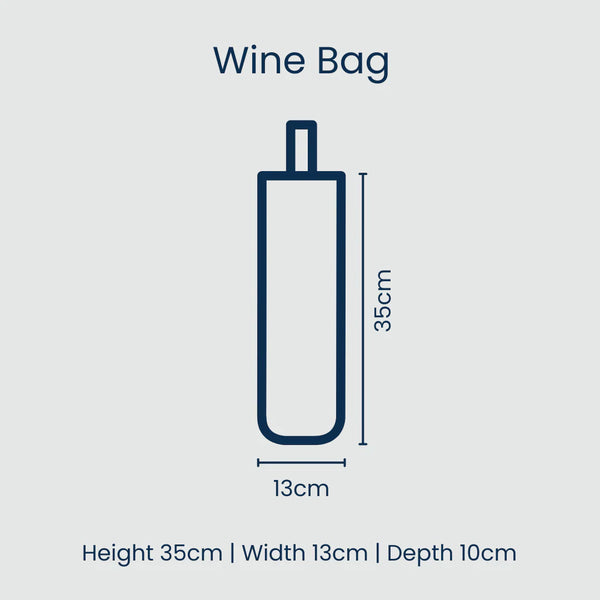 Wine Bag - Blue Stripe