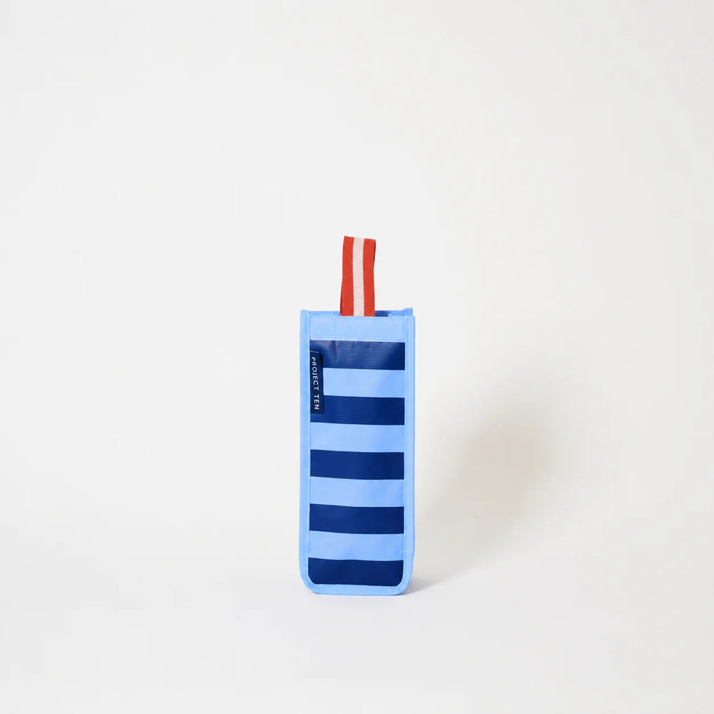 Wine Bag - Blue Stripe