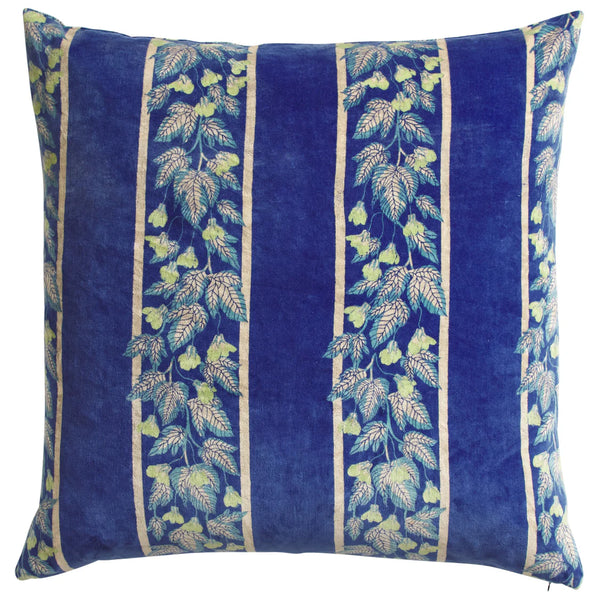Agata Velvet Cushion - Ultramarine
