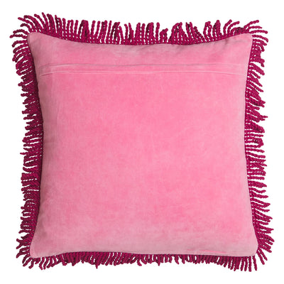 Adelyn embrodered cushion cosmo pink back details