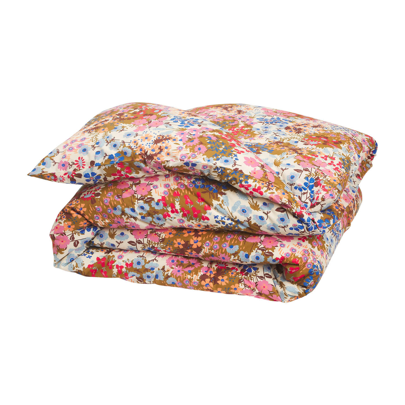 Aisha Cotton Quilt Cover - Ginger