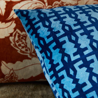 Amata Velvet Cushion - Blue Jean