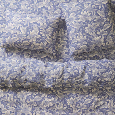 Amrita Linen Quilt Cover Set - Smoke
