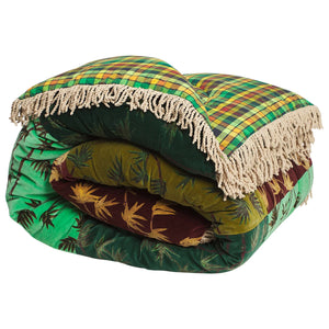 Aneta Patchwork Velvet Bedcover