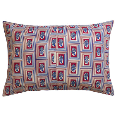 Antonella Cotton Pillow Case Set - Crimson