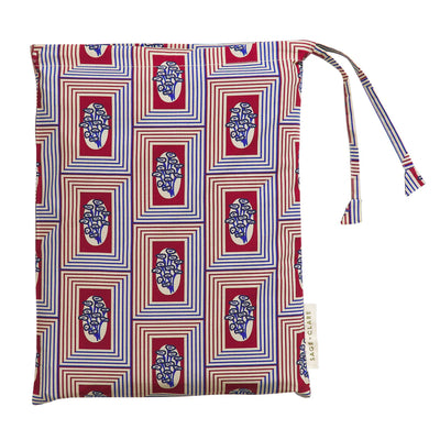 Antonella Cotton Pillow Case Set - Crimson