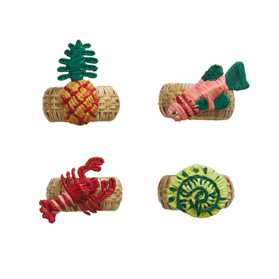 Aria Napkin Ring Set - Dune