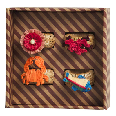 Aria Napkin Ring Set - Flame