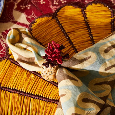 Aria Napkin Ring Set - Flame