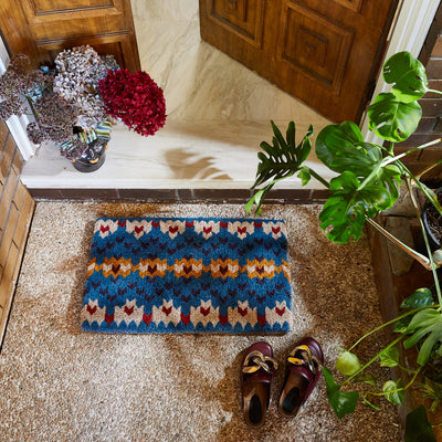 house entrane with Arlette Door Mat
