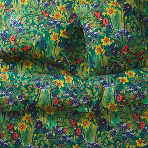 Babette Linen Pillowcase Set - Verdant