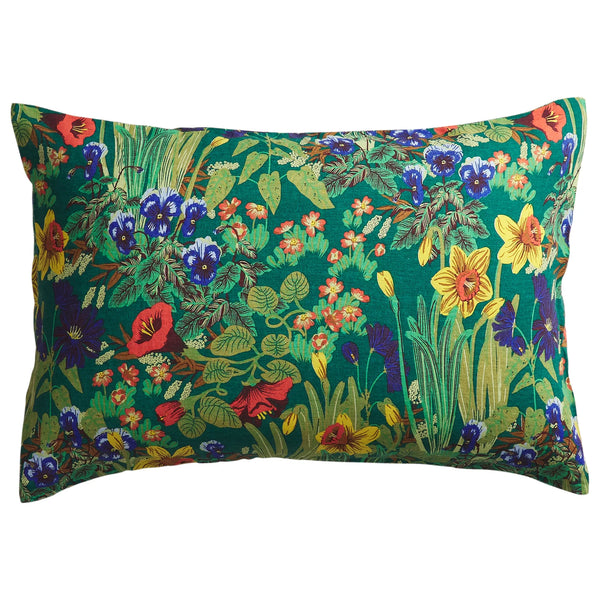 Babette Linen Pillowcase Set - Verdant