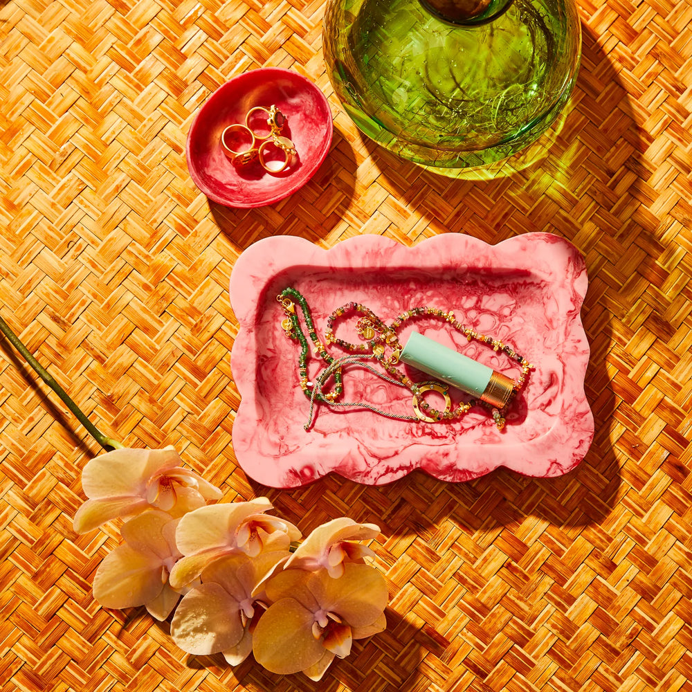 Beau Small Tray - Crimson