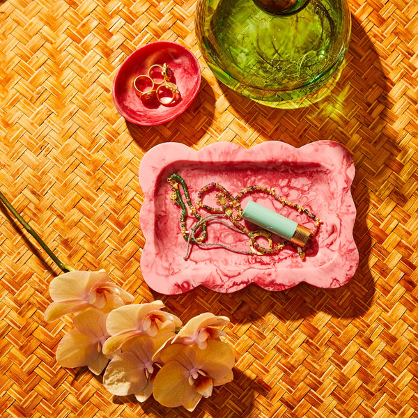 Beau Small Tray - Crimson