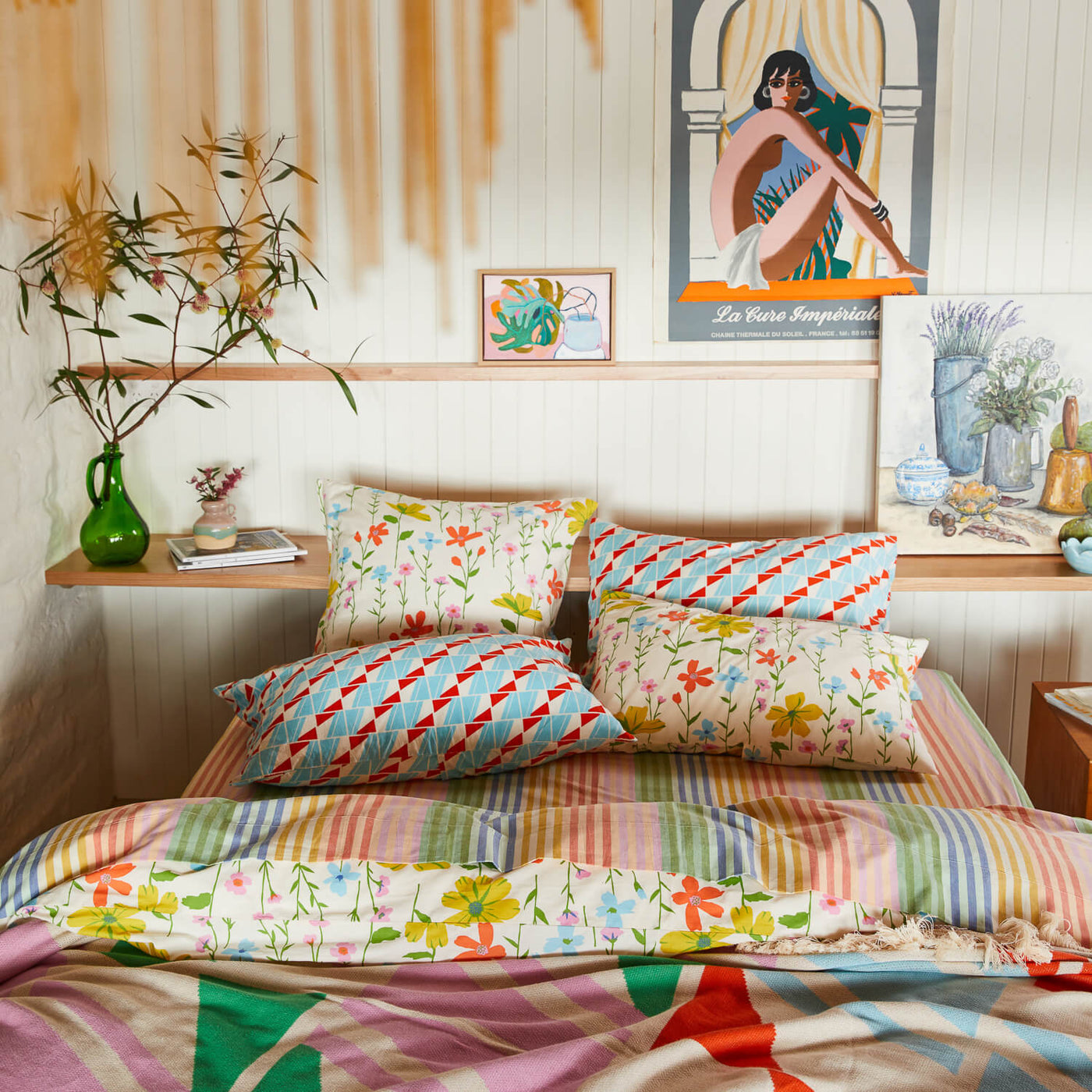 Cali Cotton Pillowcase Set - Standard